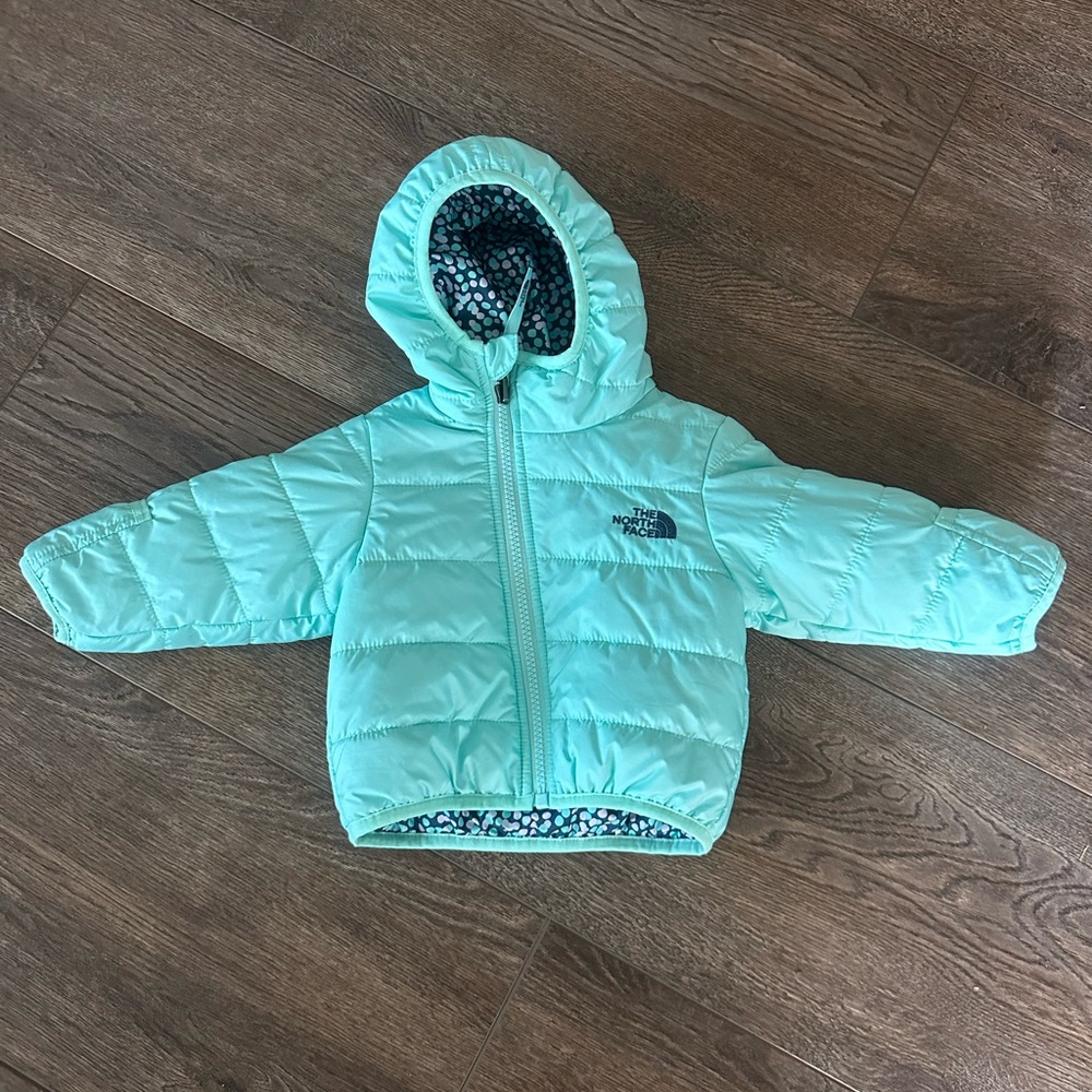 The North Face 3-6 month reversible winter coat